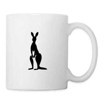 Känguru - Tasse - Weiß - Rechts