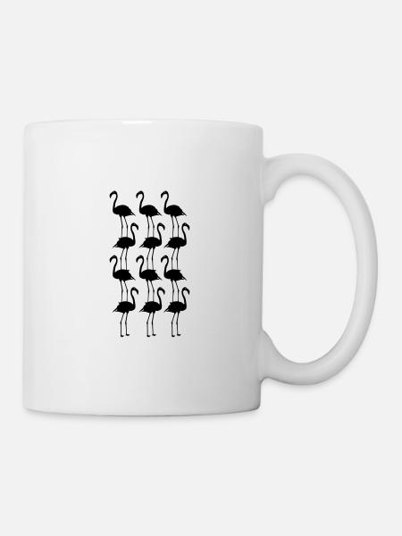 Flamingos Tiere Symbolik - Tasse - Weiß