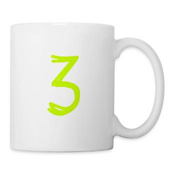 3 YEARS. 3rd ANNIVERSARY. BIRTHDAY 3 YEARS - Mug - white - Right