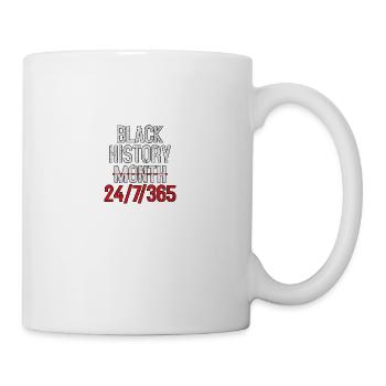 Black History Month 24/7/365 Black History Month - Mug - white - Right