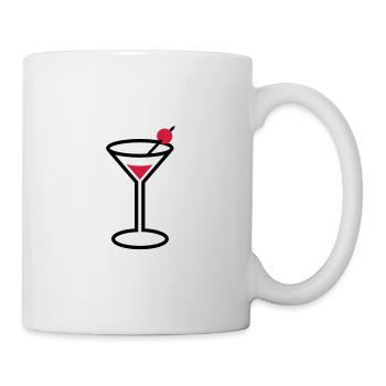 Martini verre à cocktail - Mug blanc - blanc - Droite
