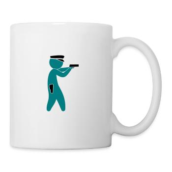 Police (2c)++2013 - Mug blanc - blanc - Droite