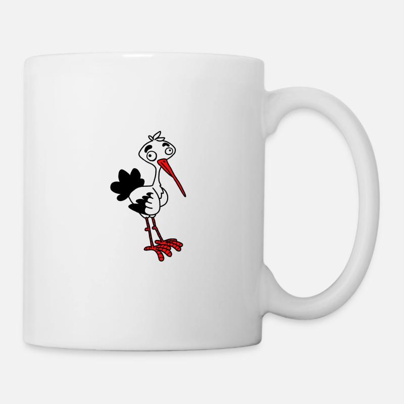 Storch von dodocomics - Tasse - Weiß