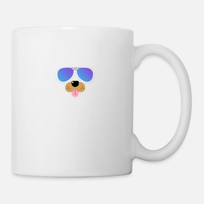 cool dog - Tasse - Weiß