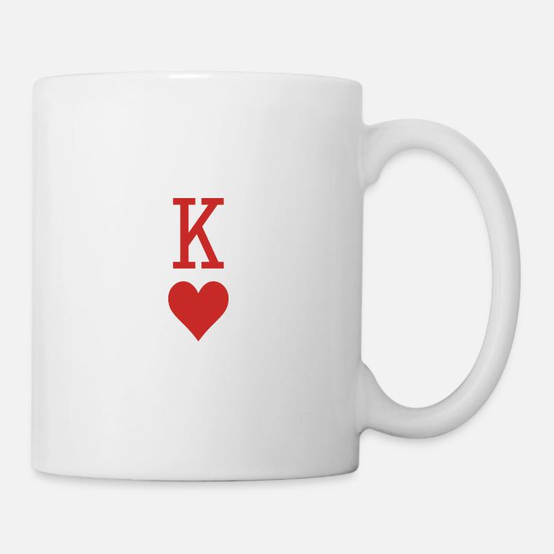 King Herz - Tasse - Weiß