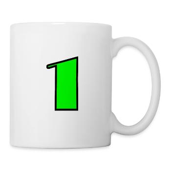 1. 1 AN. 1er ANNIVERSAIRE. ANNIVERSAIRE 1 AN - Mug blanc - blanc - Droite