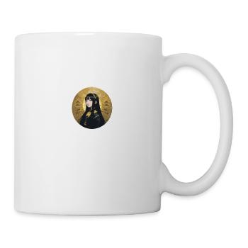 asiatin,gold,kreis,manga,anime,portrait - Tasse - Weiß - Rechts