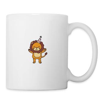 Lion Mignon enfants - Mug blanc - blanc - Droite