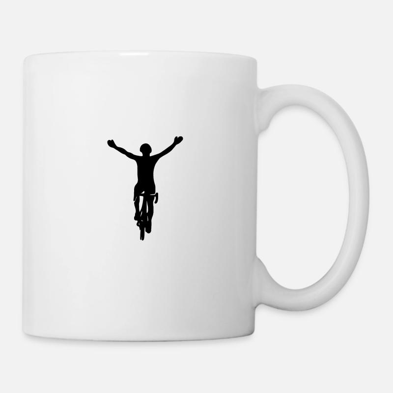 Vélo vélo vélo de course - Mug blanc - blanc