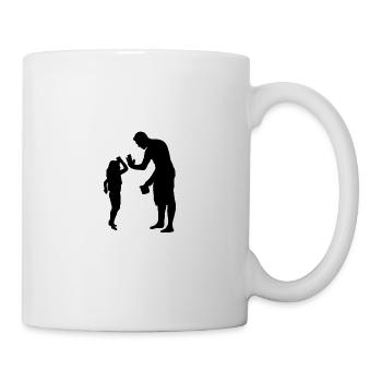 Famille papa fille - Mug blanc - blanc - Droite