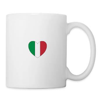 Coeur italien - Mug blanc - blanc - Droite