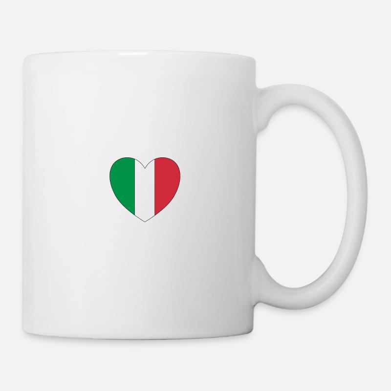 Italienisches Herz - Tasse - Weiß