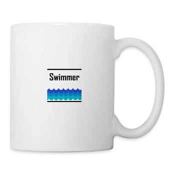 Swimmer - Tasse - Weiß - Rechts