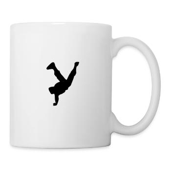 Breakdance Battle Grafik - Tasse - Weiß - Rechts