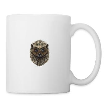 Schattige Egel - Niedlicher Igel - Tasse - Weiß - Rechts