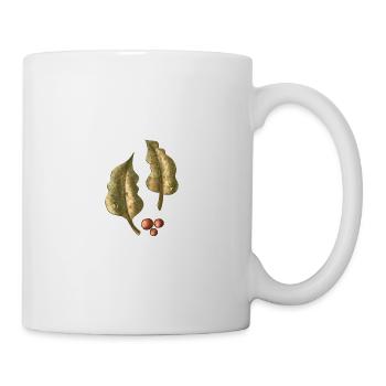 Feuilles automnales Motifs de baies - Mug blanc - blanc - Droite