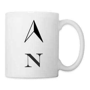 North symbol compass black - Mug - white - Right