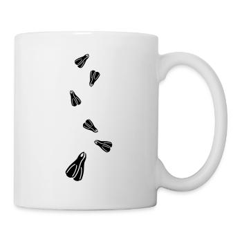Taucherflossen Taucher silhouette - Tasse - Weiß - Rechts