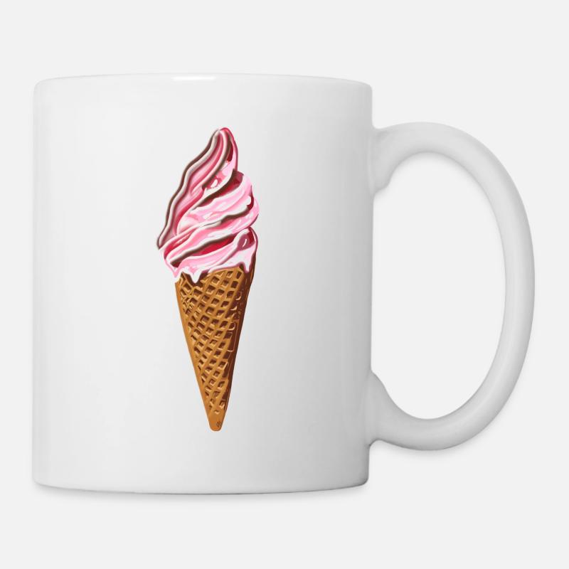 Ice cream cone - Mug - white
