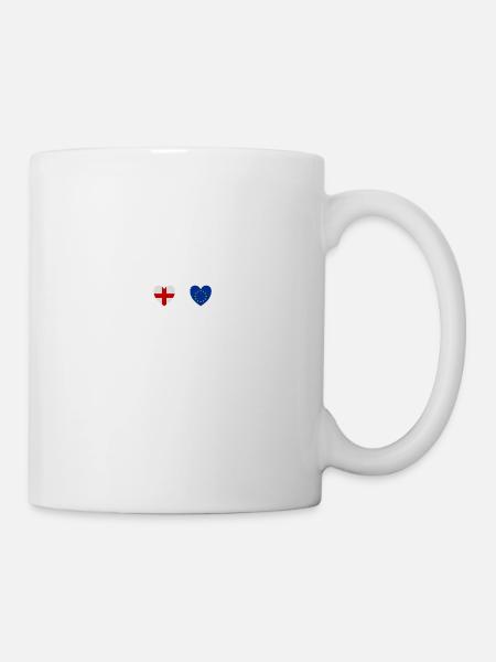 England and European Union EU Flag Flags - Mug - white