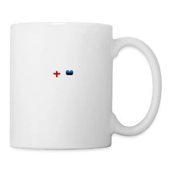 Angleterre et Estonie Estonie Estonie Drapeaux - Mug blanc - blanc - Droite