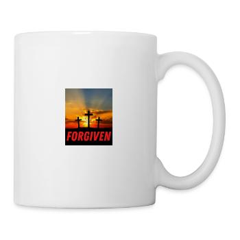Pardonné - Citation chrétienne - Mug blanc - blanc - Droite