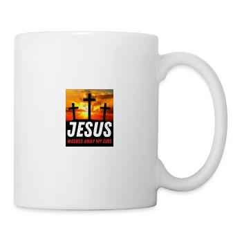 Jésus a lavé mes péchés - Citation chrétienne - Mug blanc - blanc - Droite