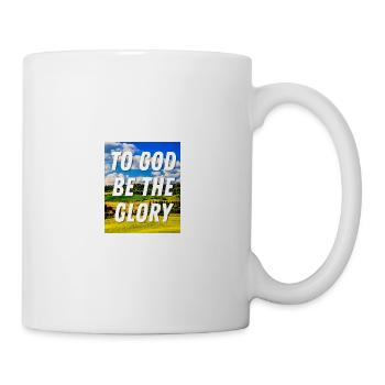 To God Be The Glory - Christian Quote - Mug - white - Right