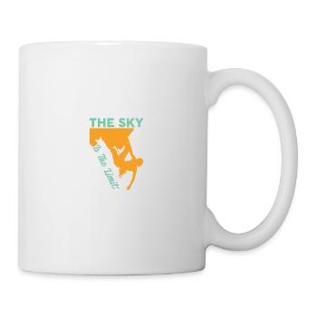 The Sky Is Not The Limit Climbing Climber - Mug - white - Right