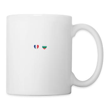 France et Bulgarie Drapeau bulgare Drapeaux - Mug blanc - blanc - Droite