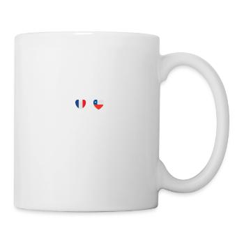 France and Chile Chilean flag Flags - Mug - white - Right