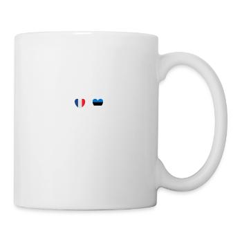 France et Estonie Drapeau estonien Drapeaux - Mug blanc - blanc - Droite