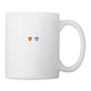 Spain and Scotland Scottish flag Flags - Mug - white - Right
