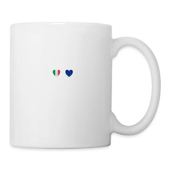 L’Italie et l’Europe Drapeaux européens - Mug blanc - blanc - Droite