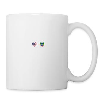 USA and Ethiopia Ethiopian flag Flags - Mug - white - Right