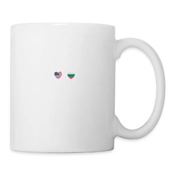 États-Unis et Bulgarie Drapeau bulgare Drapeaux - Mug blanc - blanc - Droite