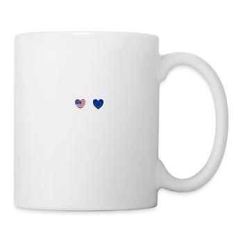 USA and Europe European Union Flag Flags - Mug - white - Right