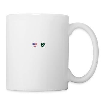 USA and Pakistan Pakistan flag flags - Mug - white - Right