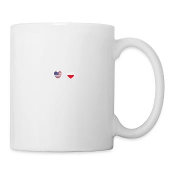 USA and Poland Polish flag Flags - Mug - white - Right