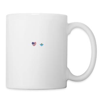 USA and San Marino San Marinese Flag Flags - Mug - white - Right