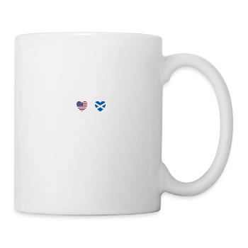 USA and Scotland Scottish flag Flags - Mug - white - Right
