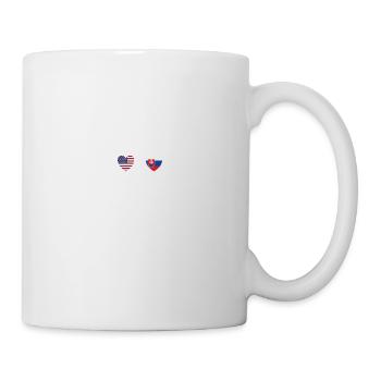 USA and Slovakia Slovak flag Flags - Mug - white - Right