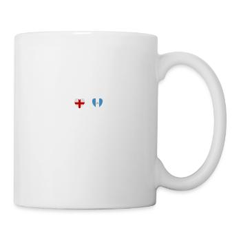 England und Guatemala Guatemaltekische Flaggen - Tasse - Weiß - Rechts
