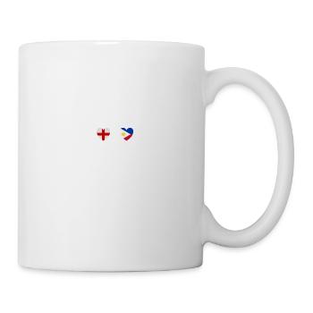 Angleterre et Philippines Drapeaux philippins - Mug blanc - blanc - Droite