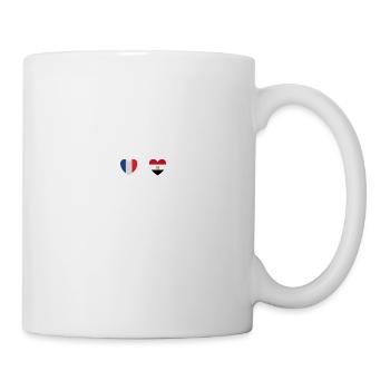 France et Egypte Drapeau égyptien Drapeaux - Mug blanc - blanc - Droite