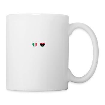 Italy and Libya Libyan flag Flags - Mug - white - Right