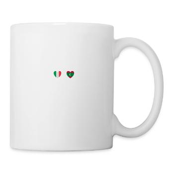 Italie et Maldives Drapeau maldivien Drapeaux - Mug blanc - blanc - Droite
