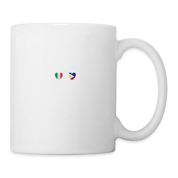 Italie et Philippines Drapeaux philippins - Mug blanc - blanc - Droite