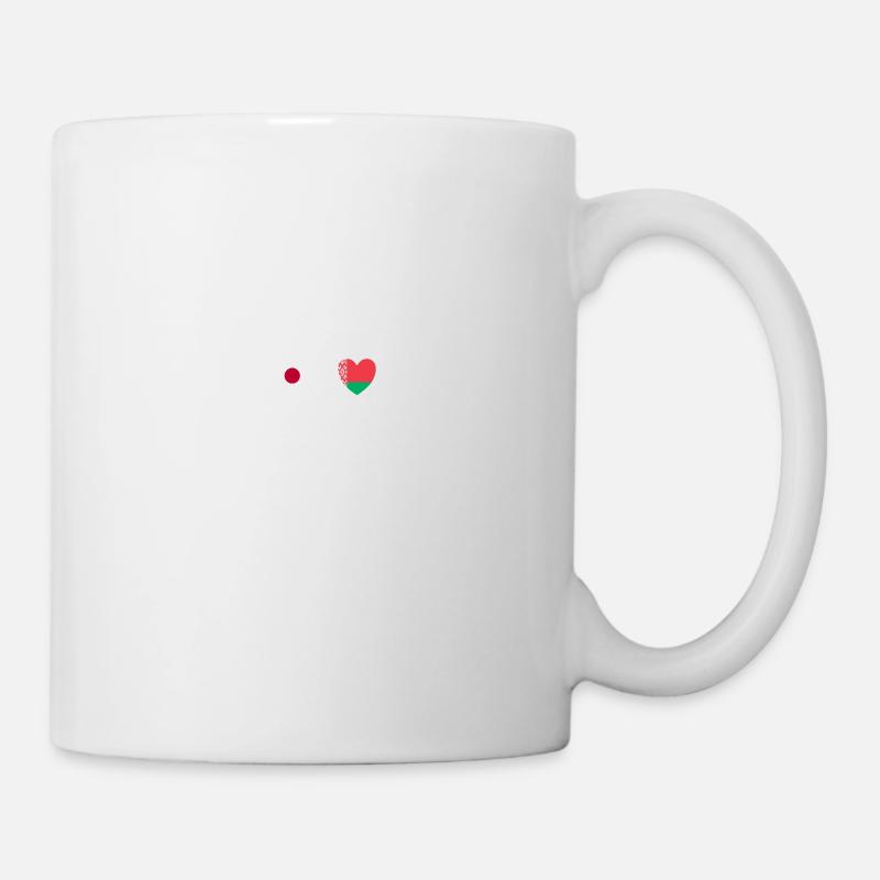 Japan and Belarus Belarus Belarusian flag - Mug - white