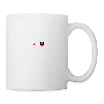 Japan und Kenia Kenianische Fahne Flaggen - Tasse - Weiß - Rechts